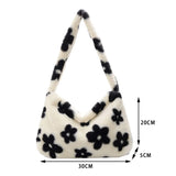 Fluffy Shoulder Messenger Bag Soft Crossbody Bags Women Totes Bags