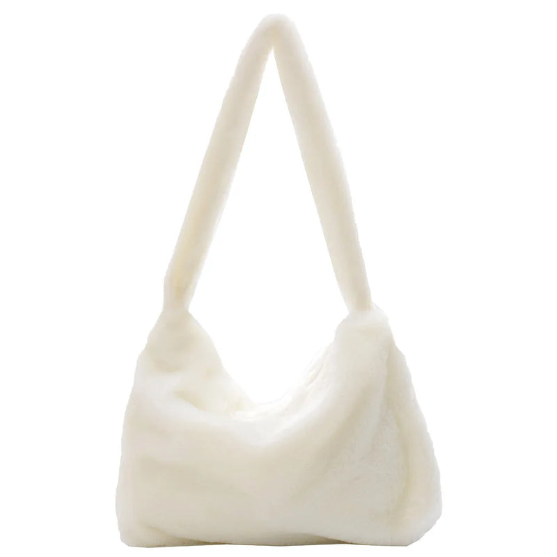 Fluffy Shoulder Messenger Bag Soft Crossbody Bags Women Totes Bags