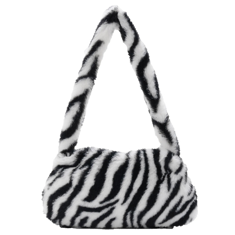 Fluffy Shoulder Messenger Bag Plush Soft Crossbody Bags Women Totes Bags
