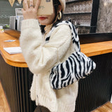 Fluffy Shoulder Messenger Bag Plush Soft Crossbody Bags Women Totes Bags