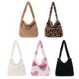 Fluffy Women's Girls Portable Plush Handbag Mini Winter Shoulder Clutches