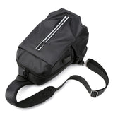 Fluorescent Strip Men's Chest Bag Oxford Business Messenger Shoulder Bag