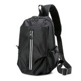 Fluorescent Strip Men's Chest Bag Oxford Business Messenger Shoulder Bag