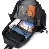Fluorescent Strip Men's Chest Bag Oxford Business Messenger Shoulder Bag