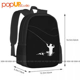 Fly Fishing Mens Fish Rod Hook Worm Bait Boat Pond River Backpack Large Capacity