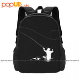 Fly Fishing Mens Fish Rod Hook Worm Bait Boat Pond River Backpack Large Capacity
