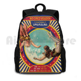 Vintage Couple Acrobatic Outdoor Hiking Backpack