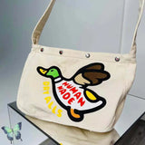 Flying Duck Double Print Shoulder Bags Messenger Bag