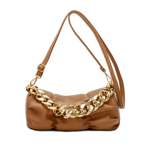 Fold Shoulder Bag for Women Party Clutch Evening Bag Purses Chain Crossbody