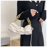 Fold Shoulder Bag for Women Party Clutch Evening Bag Purses Chain Crossbody