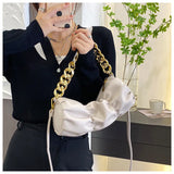 Fold Shoulder Bag for Women Party Clutch Evening Bag Purses Chain Crossbody
