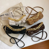 Fold Shoulder Bag for Women Party Clutch Evening Bag Purses Chain Crossbody