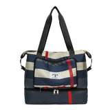 Fold Travel Duffle Bag Gym Wet Dry Separation Yoga Multifunction Handbag
