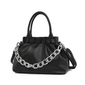 Women Shoulder Bags Lady Handbags Purse PU leather Thick chain Clouds Crossbody