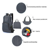 Foldable Backpack Men Waterproof Travel Climbing Bag Nylon Nurse Pattern Hiking