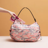 Foldable Both Shoulders Shopping Bag Large-capacity Portable Beach Bag
