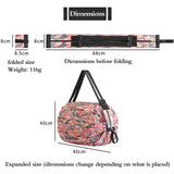 Foldable Both Shoulders Shopping Bag Large-capacity Portable Beach Bag
