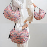 Foldable Both Shoulders Shopping Bag Large-capacity Portable Beach Bag
