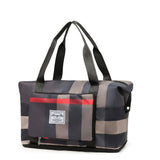 Foldable Gym Tote with Wet Dry Separation and Shoe Compartment