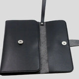 Foldable Hair Scissor Bag PU Leather Barber Tool Pouch