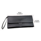 Foldable Hair Scissor Bag PU Leather Barber Tool Pouch