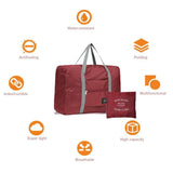 Rainbow Letter Print Duffel Shoulder Bag
