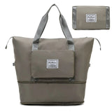 Foldable Large Gym Bag Waterproof Expandable Dry Wet Shoulder Duffel