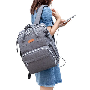 Foldable Mommy Bag Baby Bed Multifunction Backpack