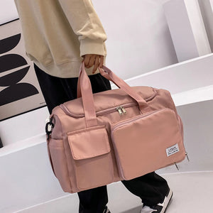 Foldable Overnight Bag Weekend Bag Multifunctional Fitness Training Bag