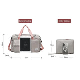 Foldable Sports Bag with Shoes Compartment Yoga Duffel Bag Waterproof