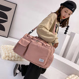 Foldable Sports Bag with Shoes Compartment Yoga Duffel Bag Waterproof