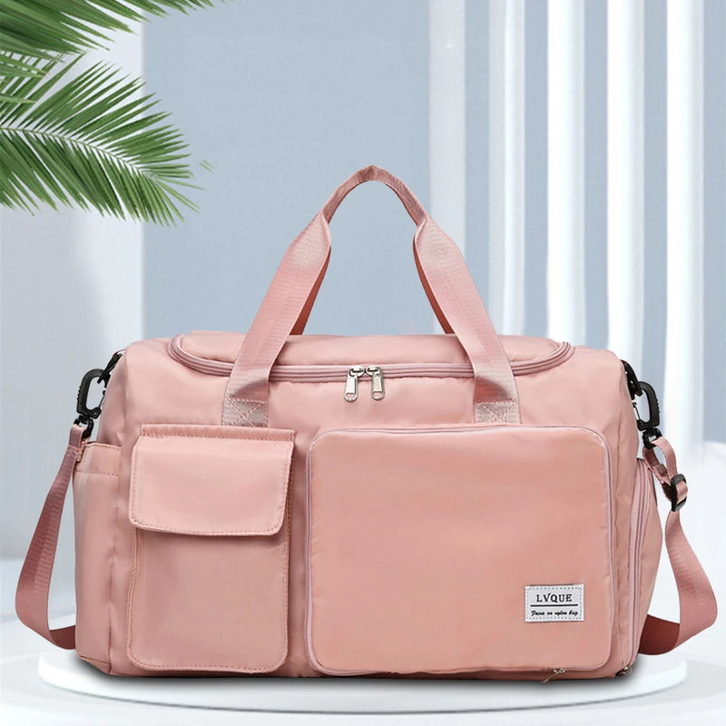Foldable Sports Bag with Shoes Compartment Yoga Duffel Bag Waterproof