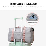 Foldable Sports Bag with Shoes Compartment Yoga Duffel Bag Waterproof
