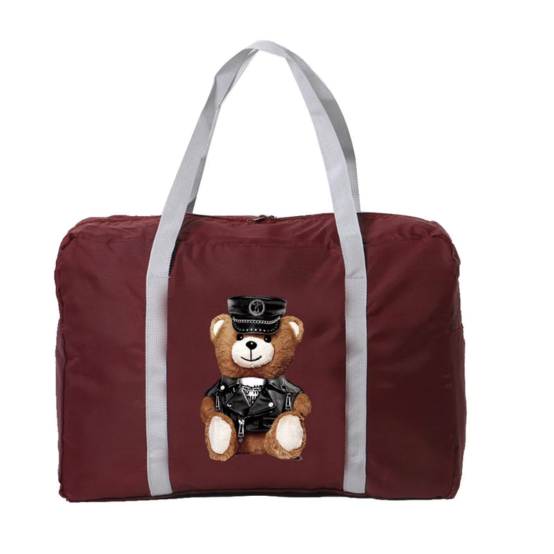 Waterproof Foldable Travel Bag Large Capacity Nylon Luggage Tote Portable Handba