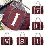 Foldable Travel Bag Luggage Tote Bags Large Capacity Letter Print
