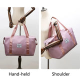 Foldable Travel Wet Dry Separation Handbag Large Capacity Tote Bag