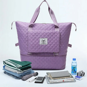 Foldable Travel Bag Wet Dry Separation Waterproof Handbag
