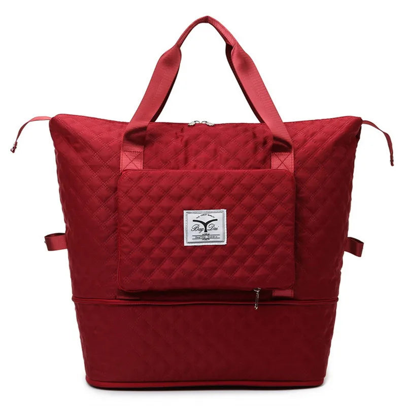Foldable Travel Bag Wet Dry Separation Waterproof Handbag