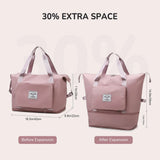 Foldable Travel Bag Women Waterproof Luggage Tote Duffle Handbag