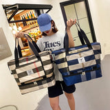 Foldable Travel Bag with Shoe Compartment Sport Tote Gym Handbag