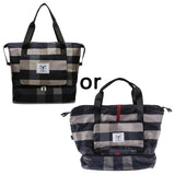 Foldable Travel Bag with Shoe Compartment Sport Tote Gym Handbag