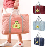 Avocado Kitten Pattern Travel Clothing Storage Bag