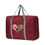 Foldable Travel Bags Organizer Flamingo Love Pattern Duffle Bag