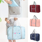 Colorful Butterfly Print Foldable Travel Bag Women Handbag