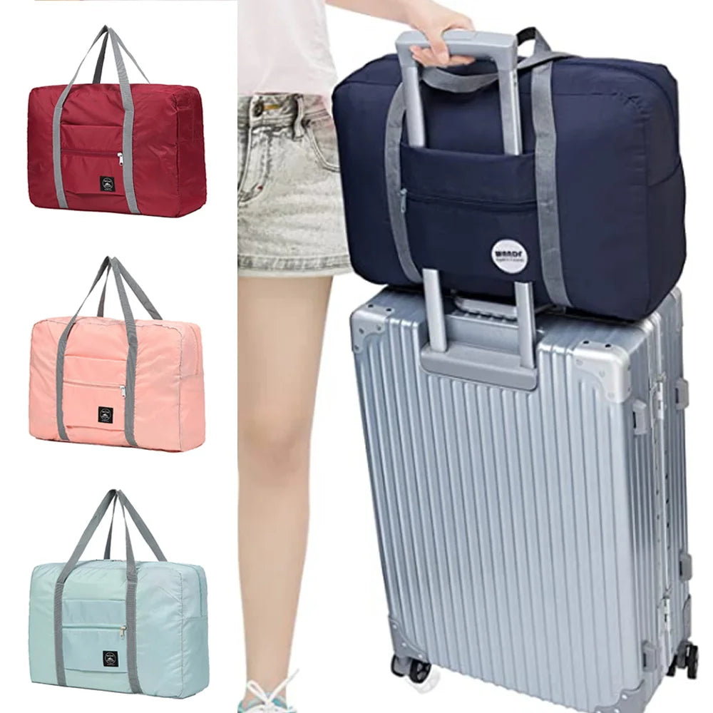 Colorful Butterfly Print Foldable Travel Bag Women Handbag