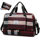 Foldable Travel Bags for Men and Women Large Capacity Weekend Messenger Dry/Wet
