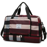Foldable Travel Duffel Bag Sports Tote Shoulder Weekender Overnight Bags Large C