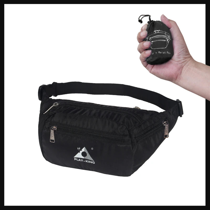 Women's Waterproof Foldable Waist Fanny Pack - Travel Waist Bag