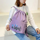 Waterproof DrawString Backpack for Gym Workout Outdoor Running Travel