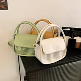Folded Square Bag Net Hand Shoulder Messenger Western Bag